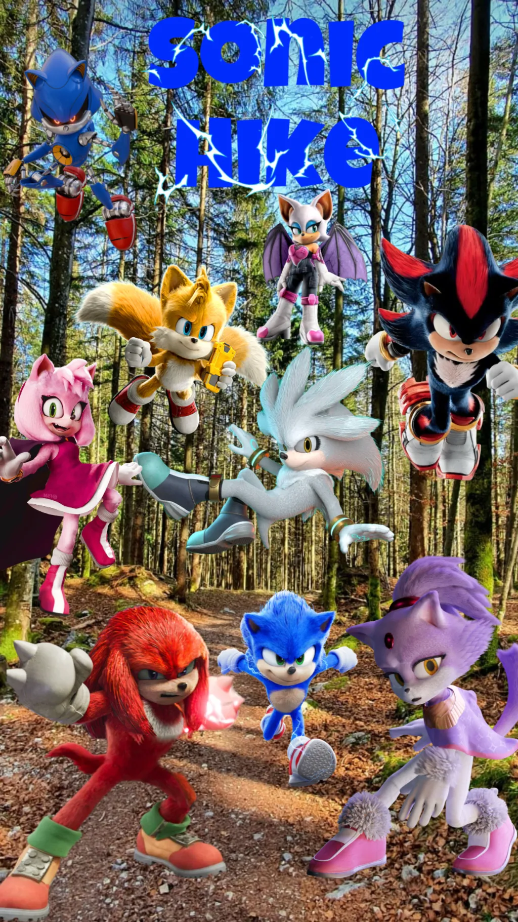 ai character: Sonic hike background