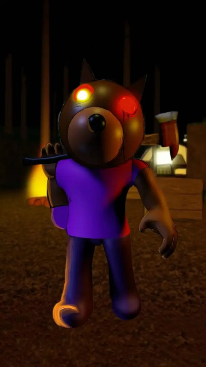 ai character: Doggy...? (Piggy) background