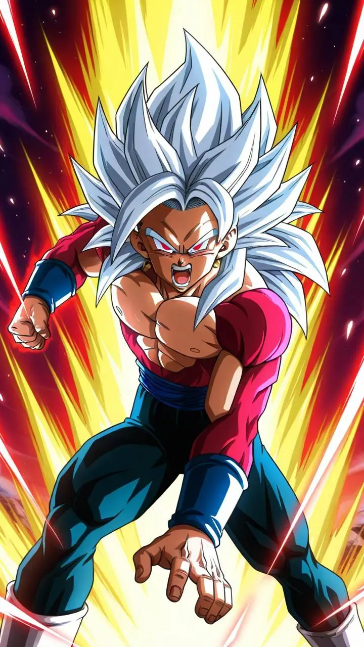 ai character: ssj5 Vegeta background