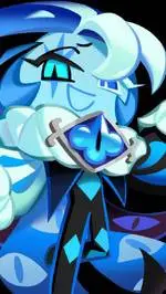 ai character: shadow milk cookie background