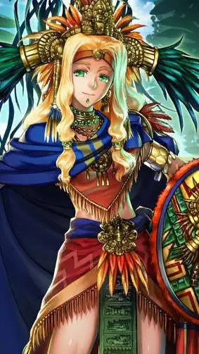 ai character: quetzalcoatl  background