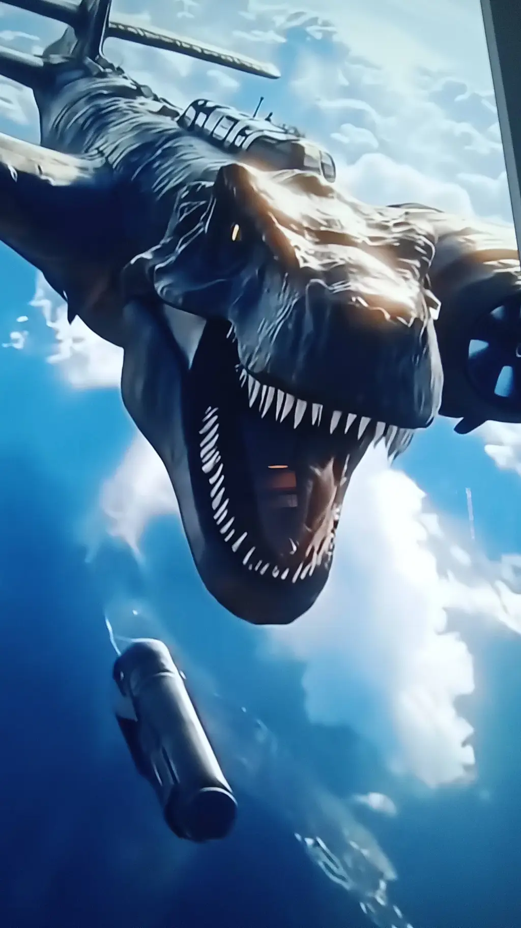 ai character: nuclearo dinosauro background