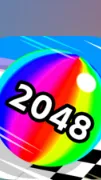 ai character: Ball Run 2048 background
