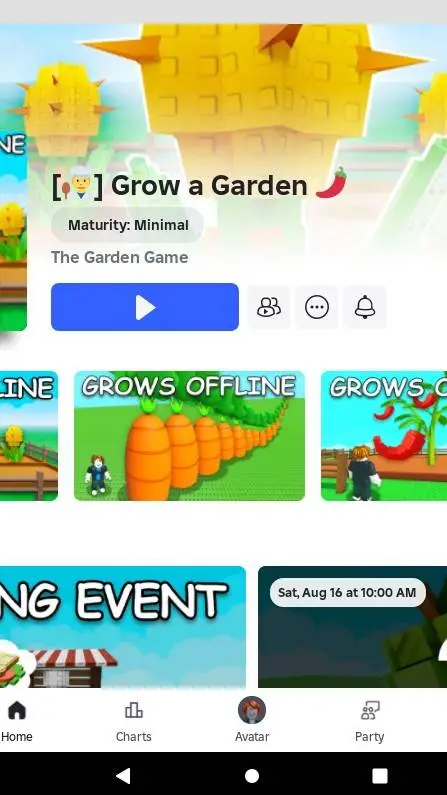 ai character: grow a garden  background