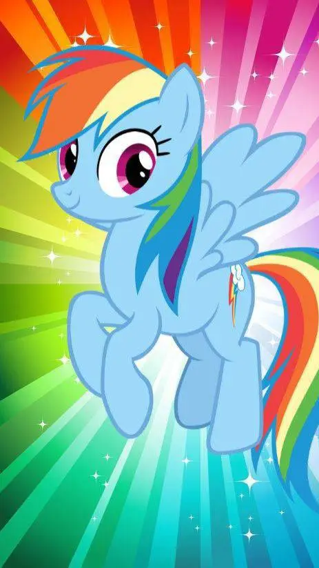 ai character: Rainbow Dash background