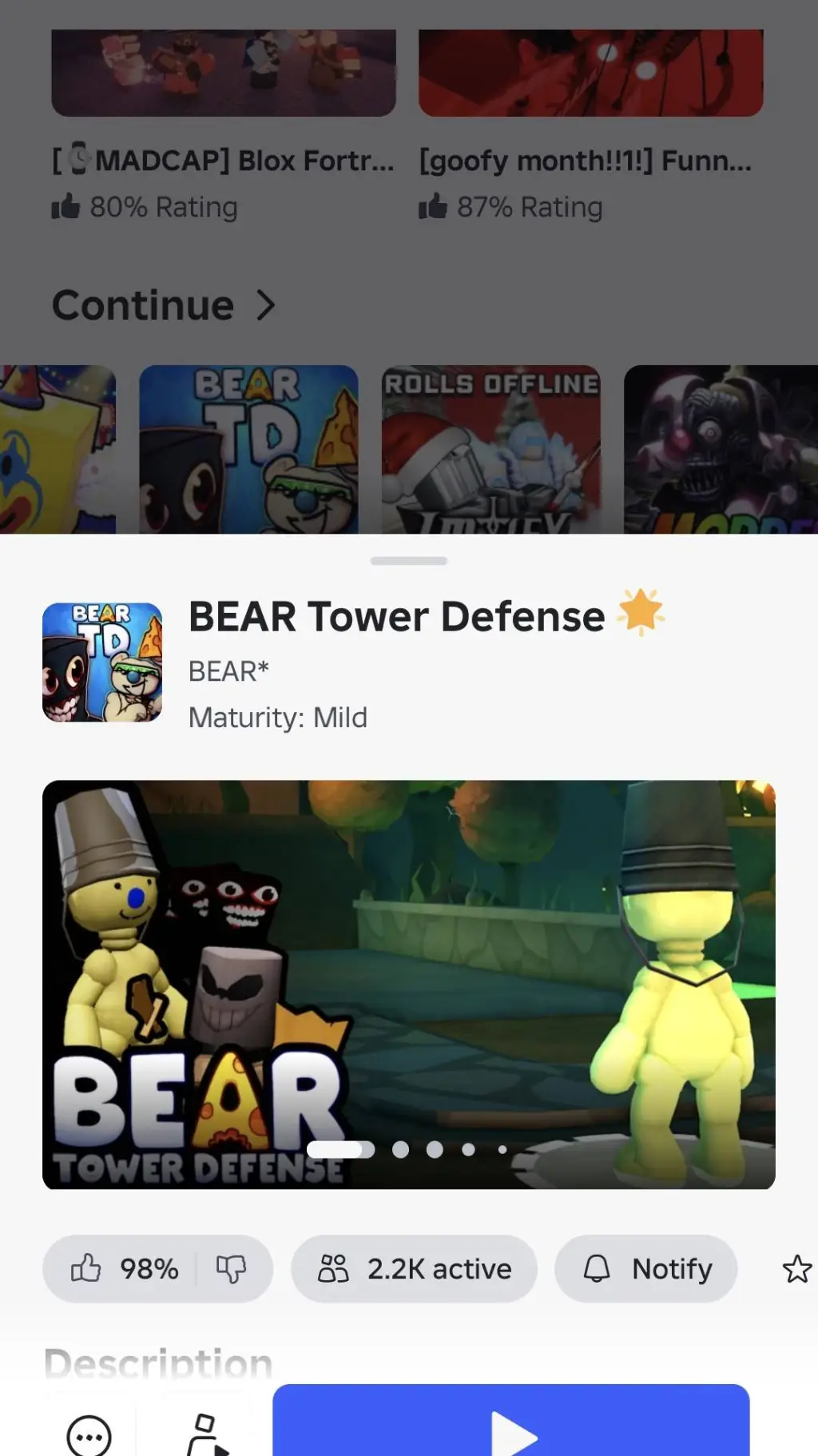 ai character: bear td background