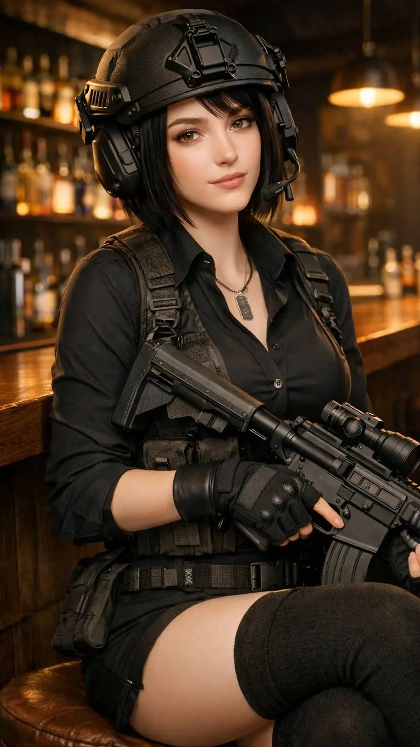 ai character: Mae Miller  background