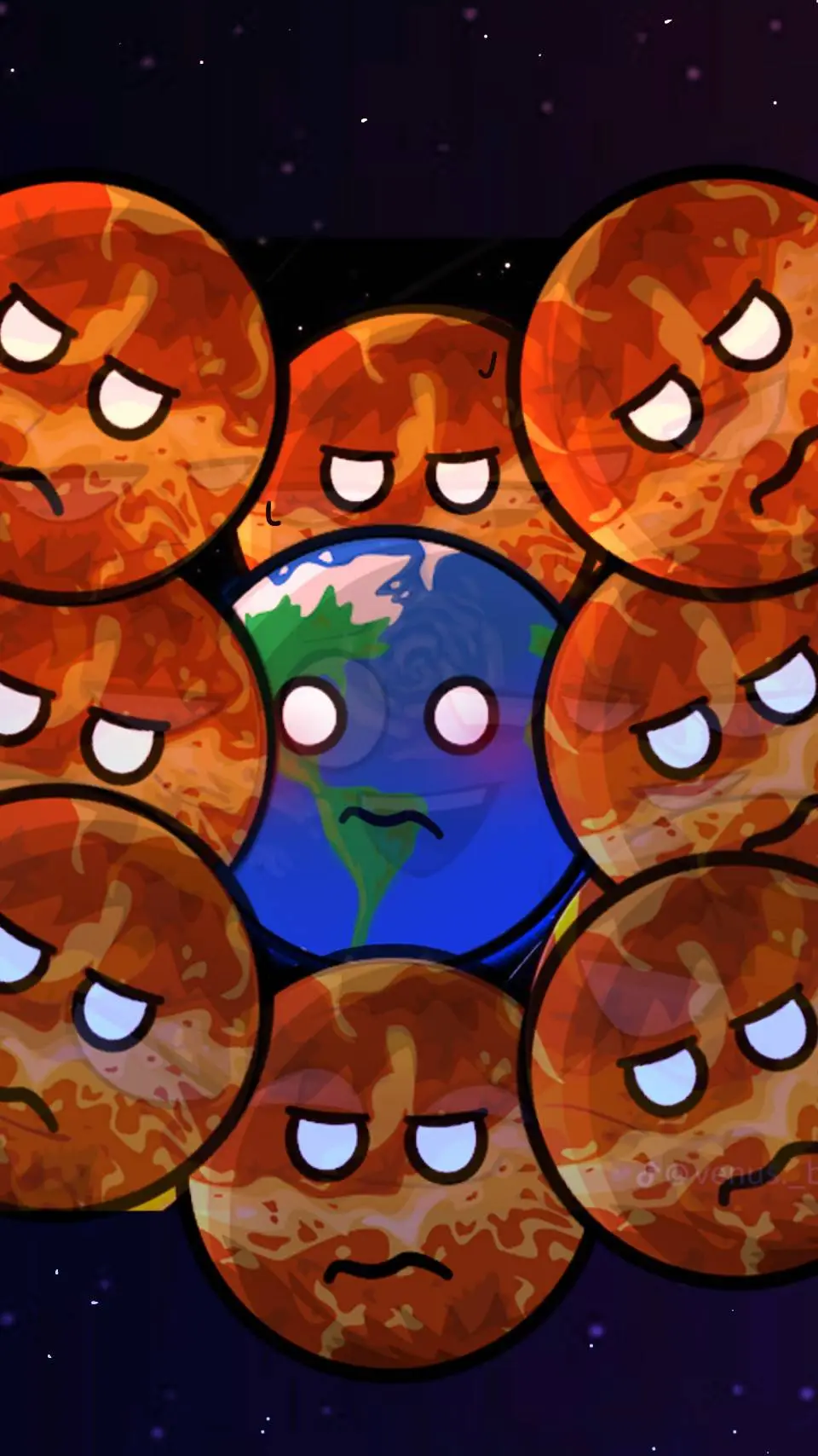 ai character: Solarballs Vearth background