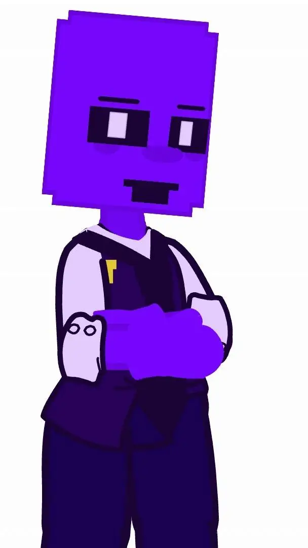 ai character: the purple guy  background