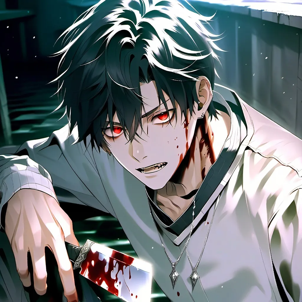 chat with ai character: Vampire roommate 