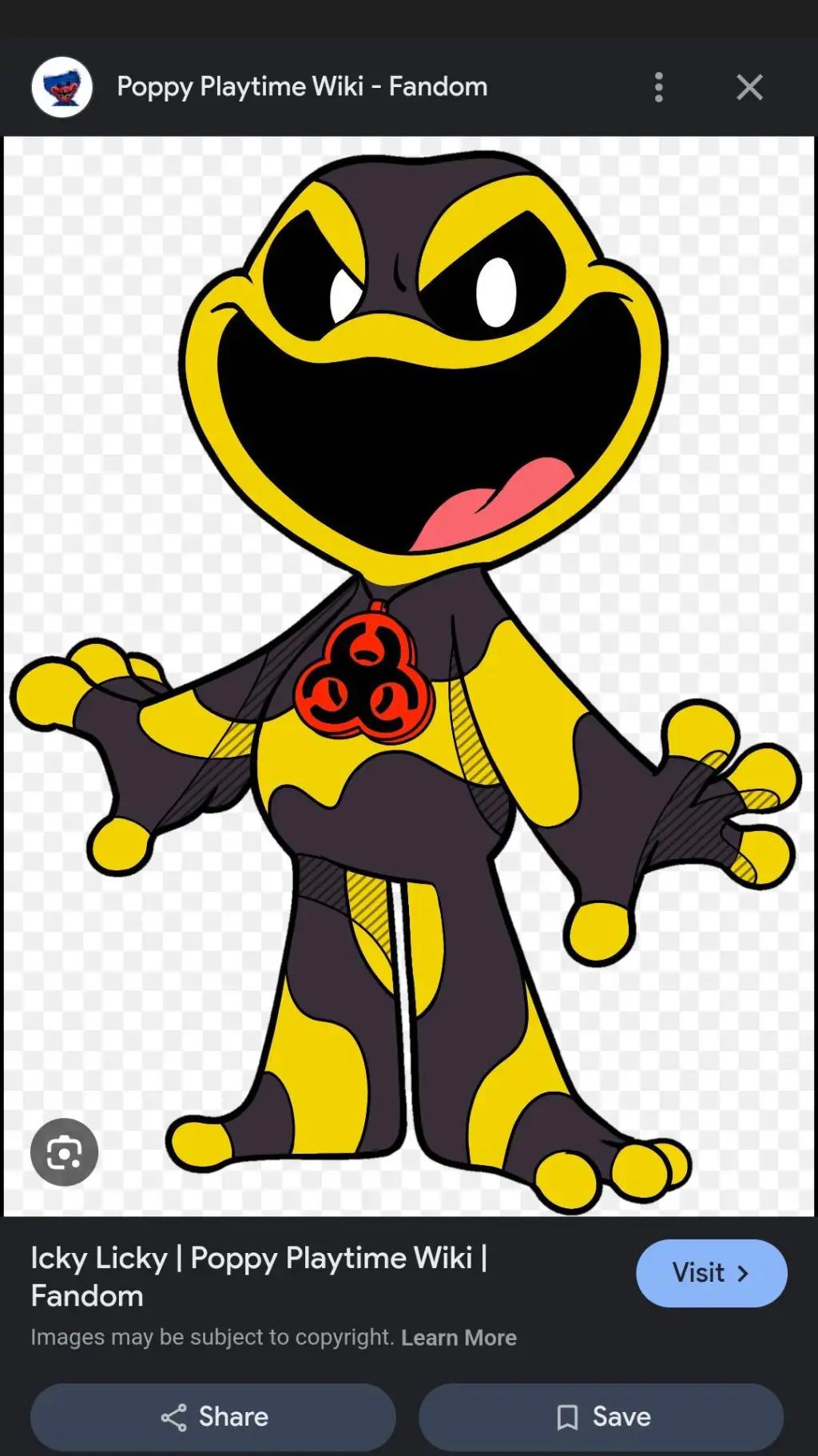 ai character: Icky Licky background