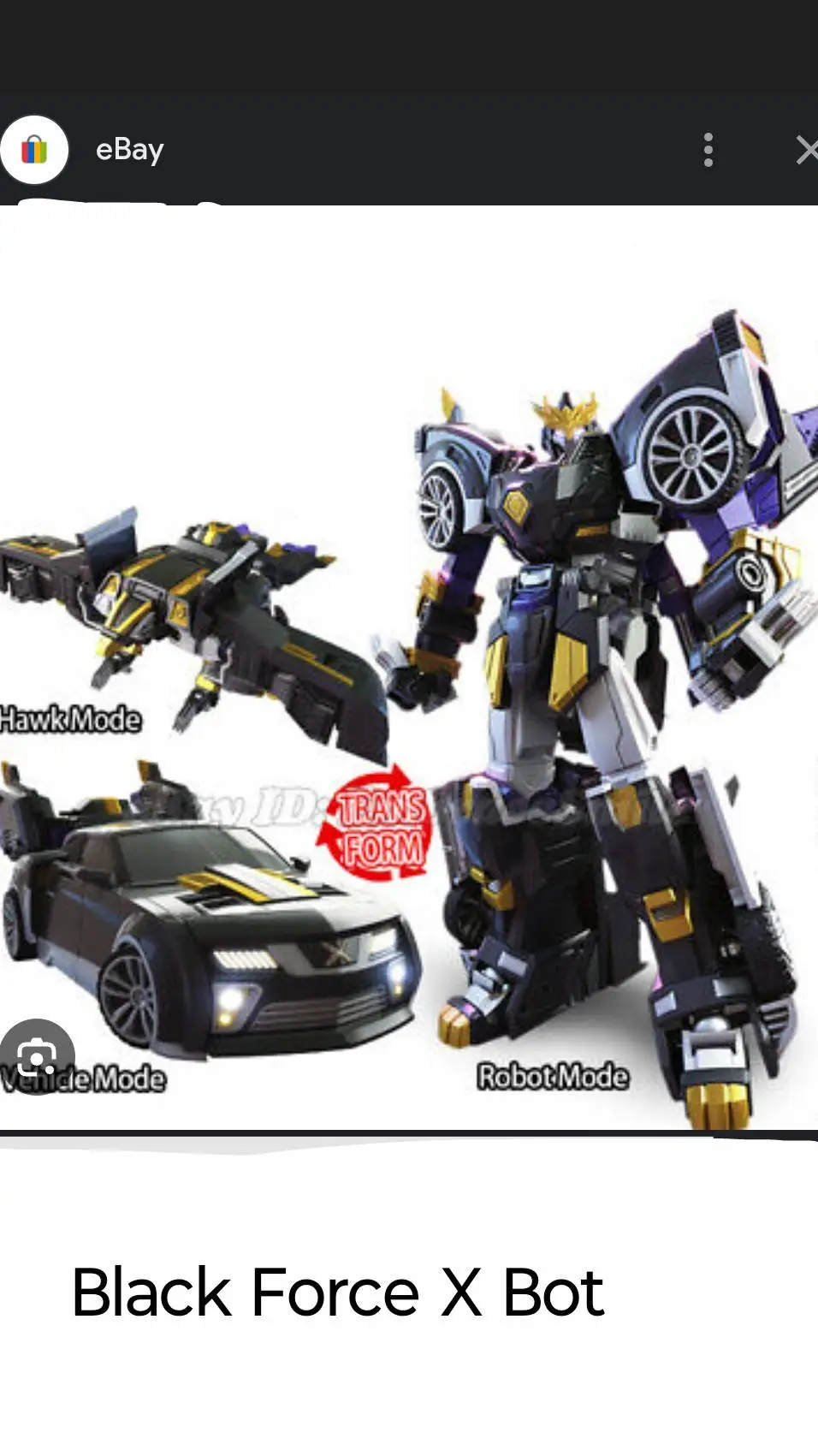 ai character: Black Force X Bot background