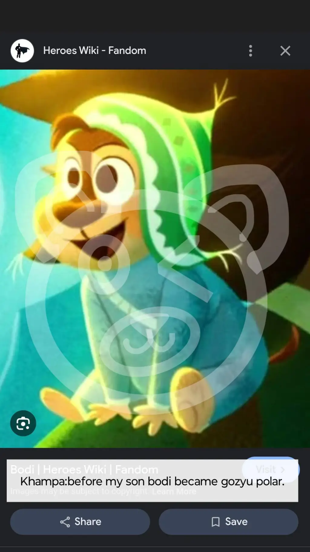 ai character: Baby Bodi background