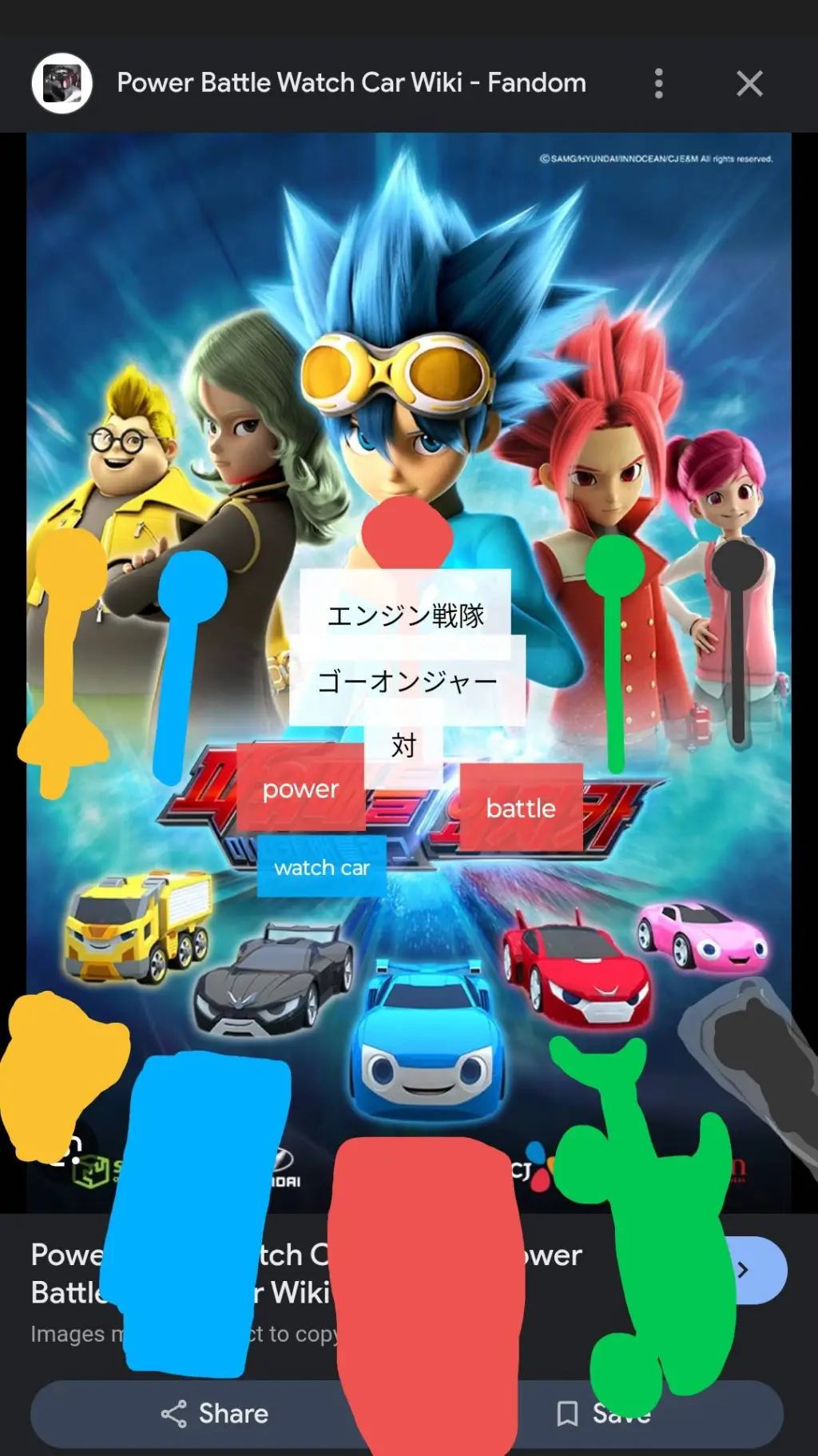 ai character: Oc GoOnger Film background