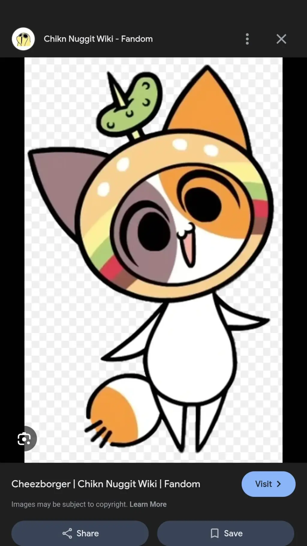 ai character: Cheezborger background