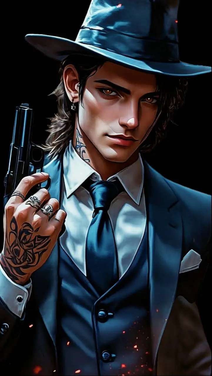 ai character: Jarvish Steel background