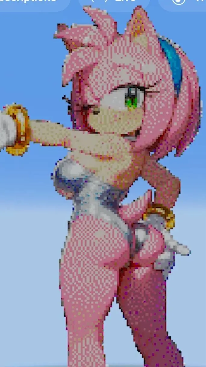 ai character: sexy amy rose background