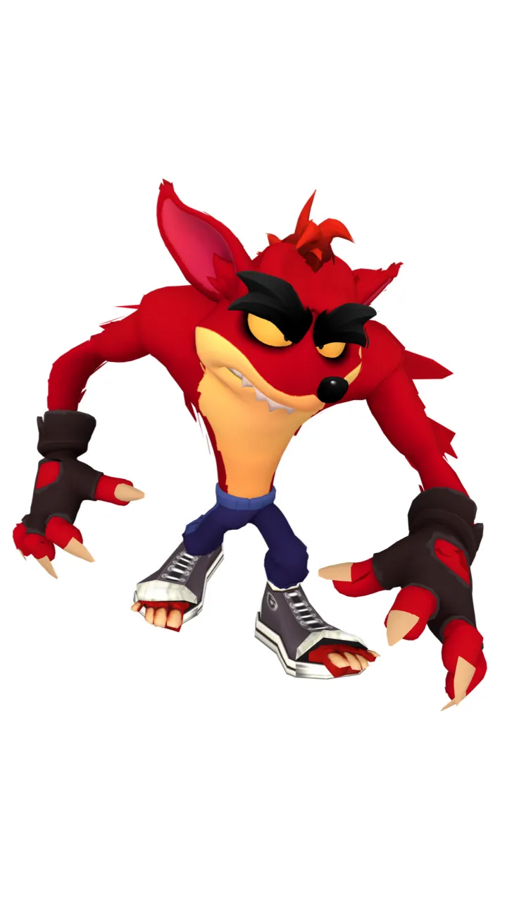ai character: Evil crash bandico background