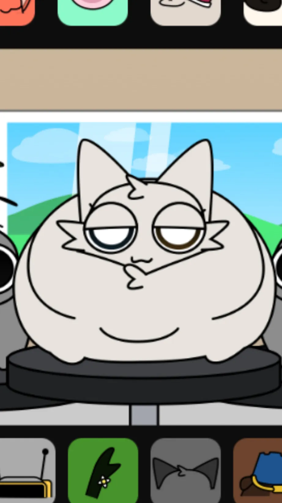 ai character: Fat Loaf wenda background