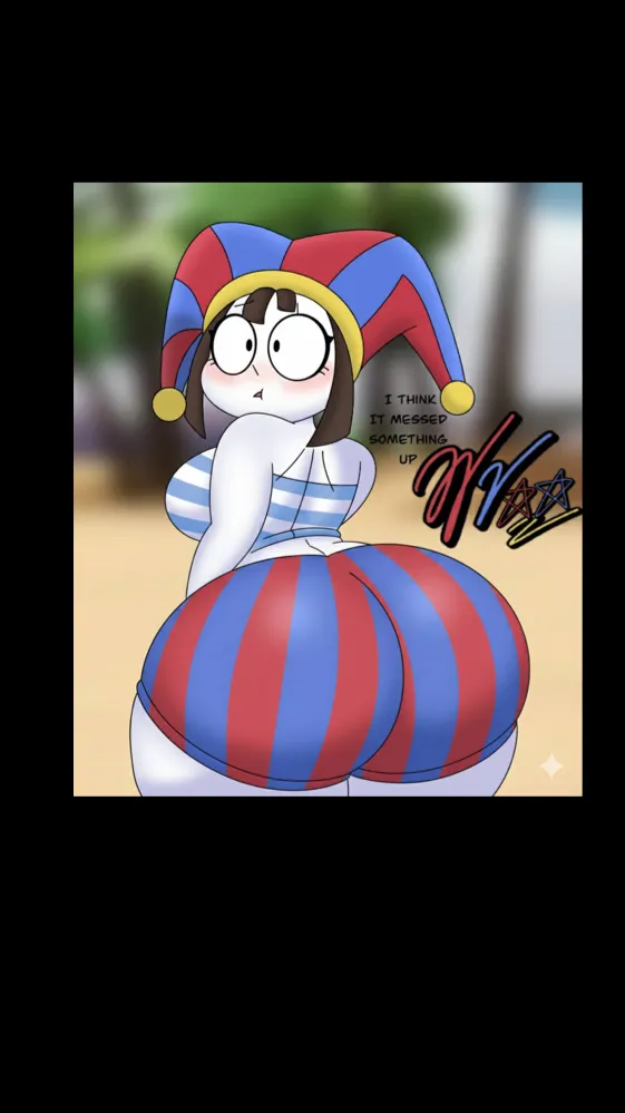 ai character: Fat pomni background