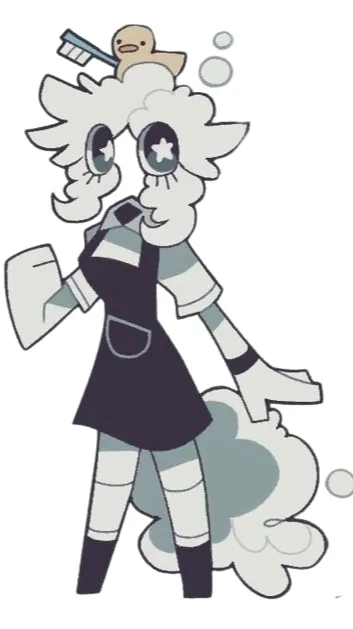 ai character: Were-bubble background