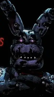 ai character: nightmare Bonnie  background