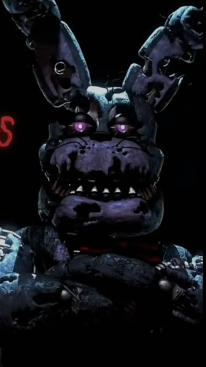 ai character: nightmare Bonnie  background