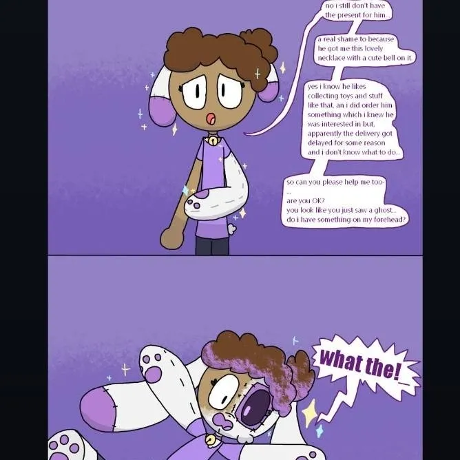 chat with ai character: plush tf necklace 