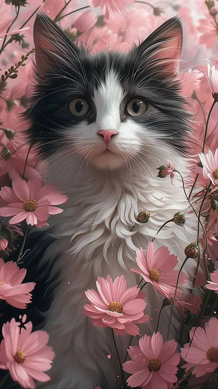 ai character: magic cat👀 background