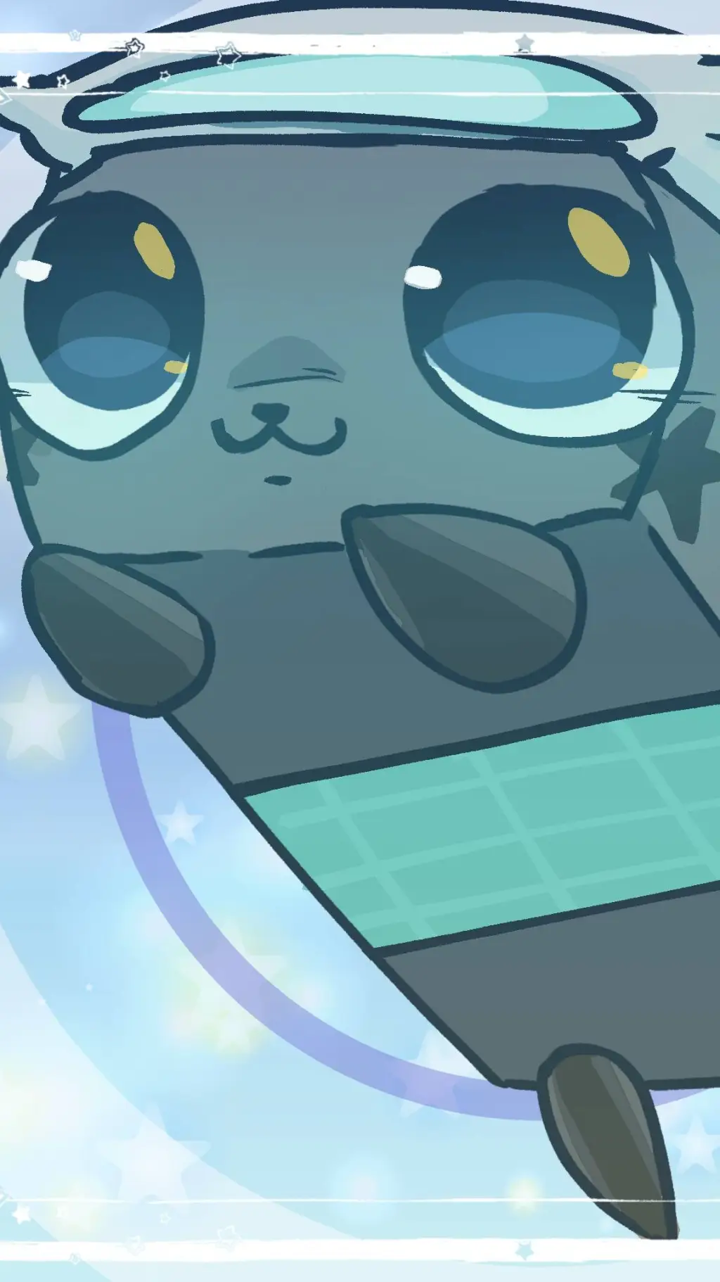 ai character: 🩶Pebble🩶 background