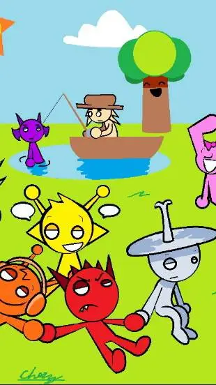 ai character: sprunki  background