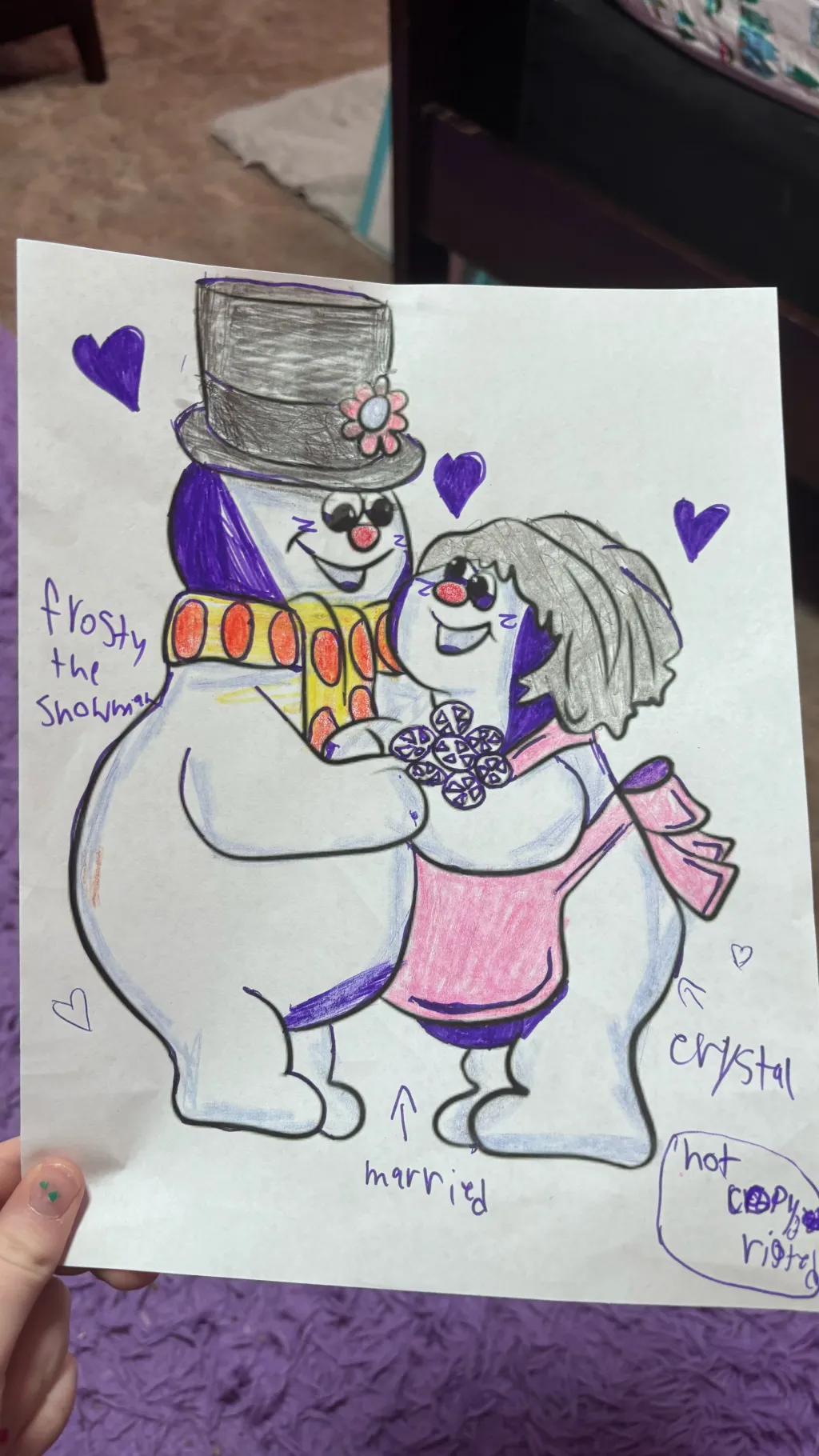 ai character: Frosty & Crystal  background