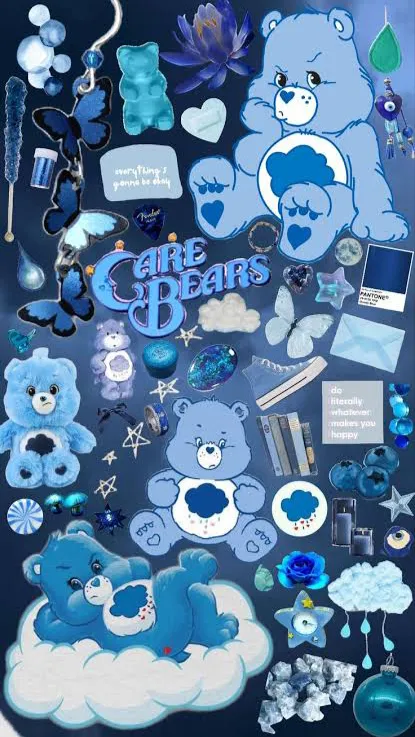 ai character: 🌧Grumpy bear💢 background