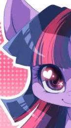 ai character: Twilight sparkle background