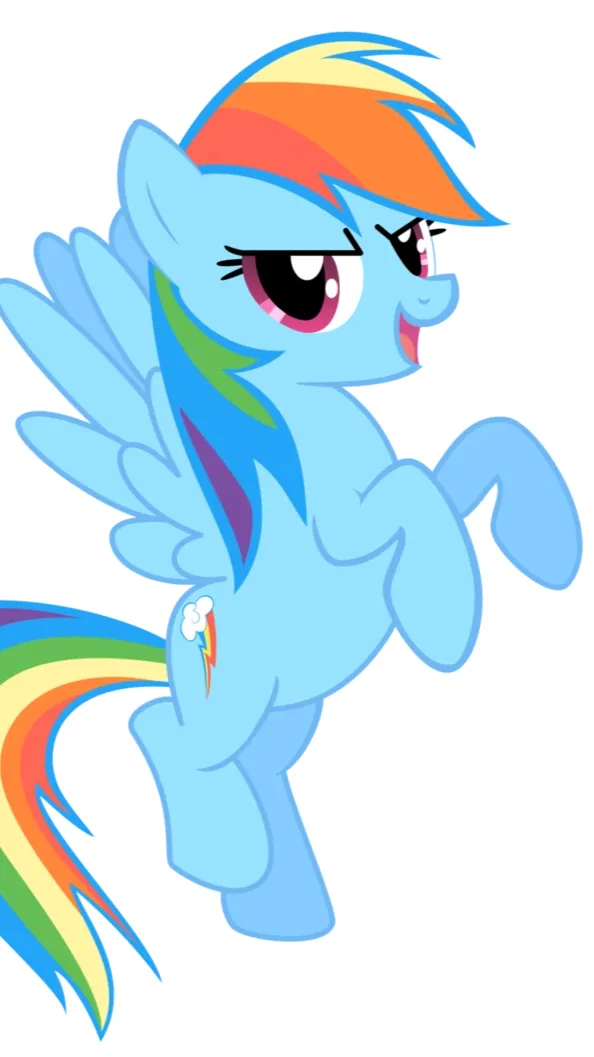 ai character: Rainbow Dash background