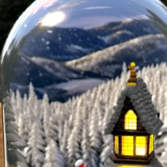 chat with ai character: DW in snow globe
