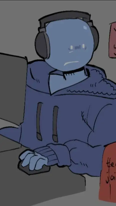 ai character: Bluudud (teen)  background