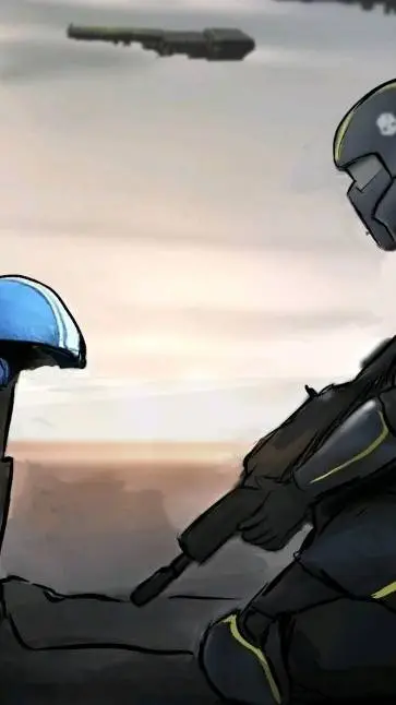 ai character: DW x Forsaken background