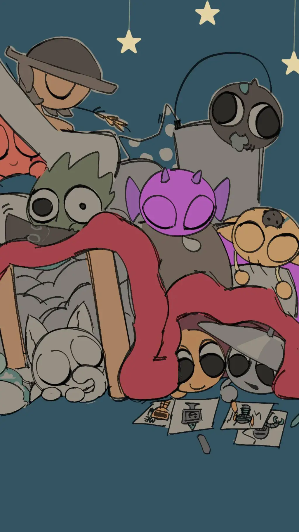ai character: ♡Sprunki sleepove♡ background