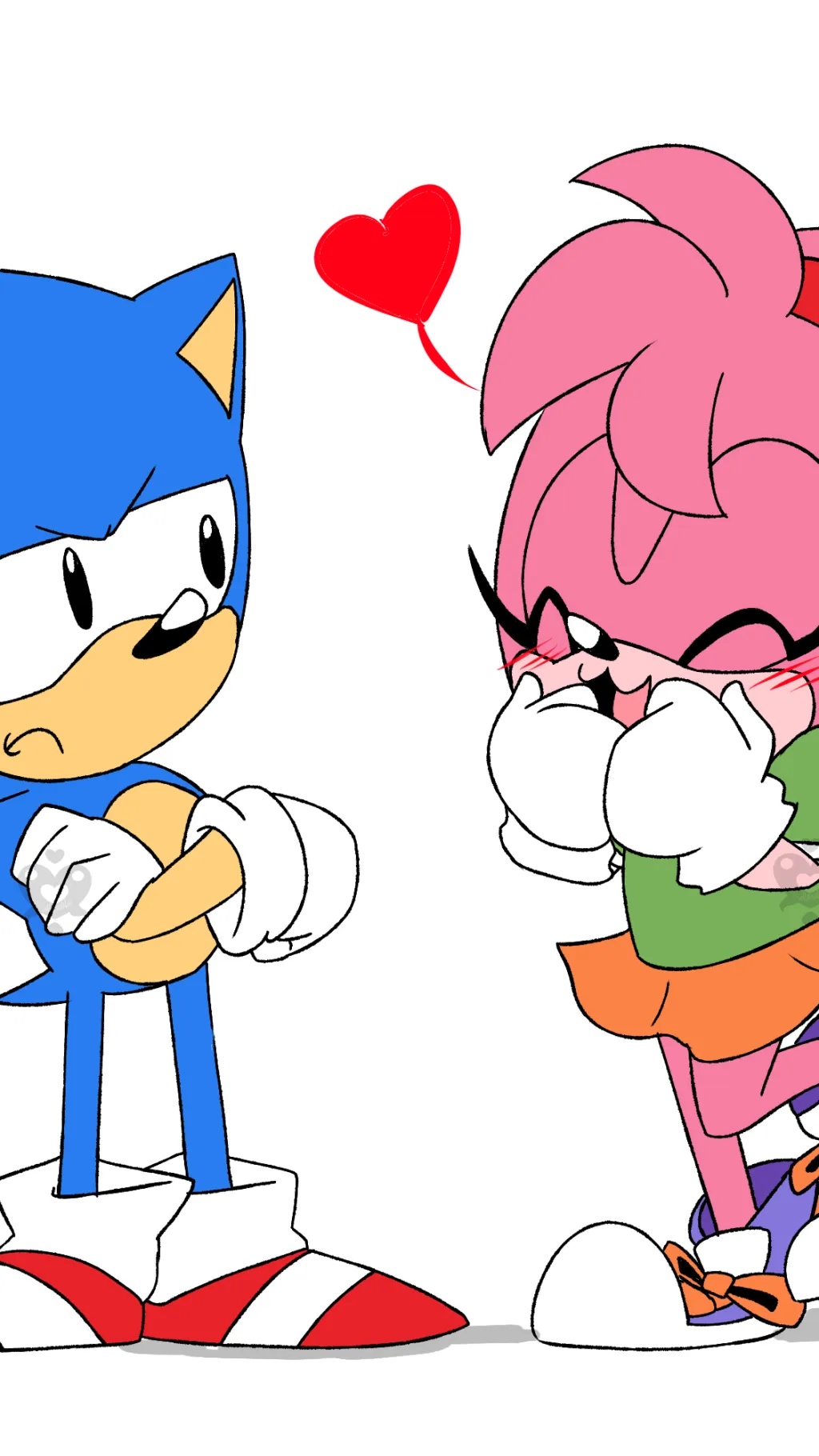ai character: Classic sonic/amy background