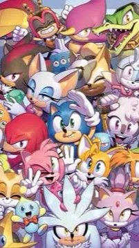 ai character: Sonics laptop background