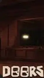 ai character: Doors befo haunted background