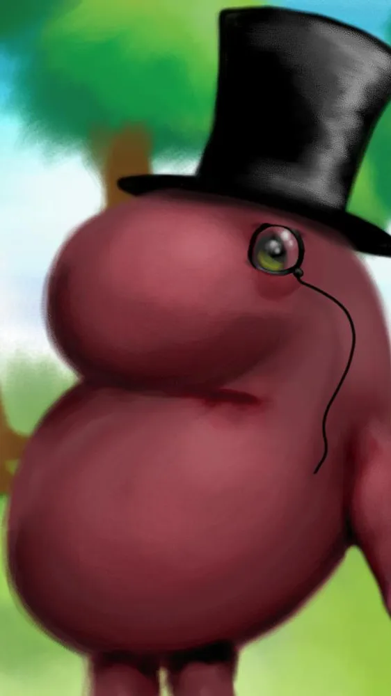 ai character: Creepy Mr uppity background
