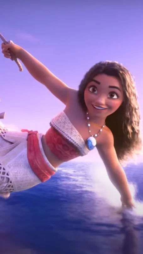 ai character: Moana 2 background