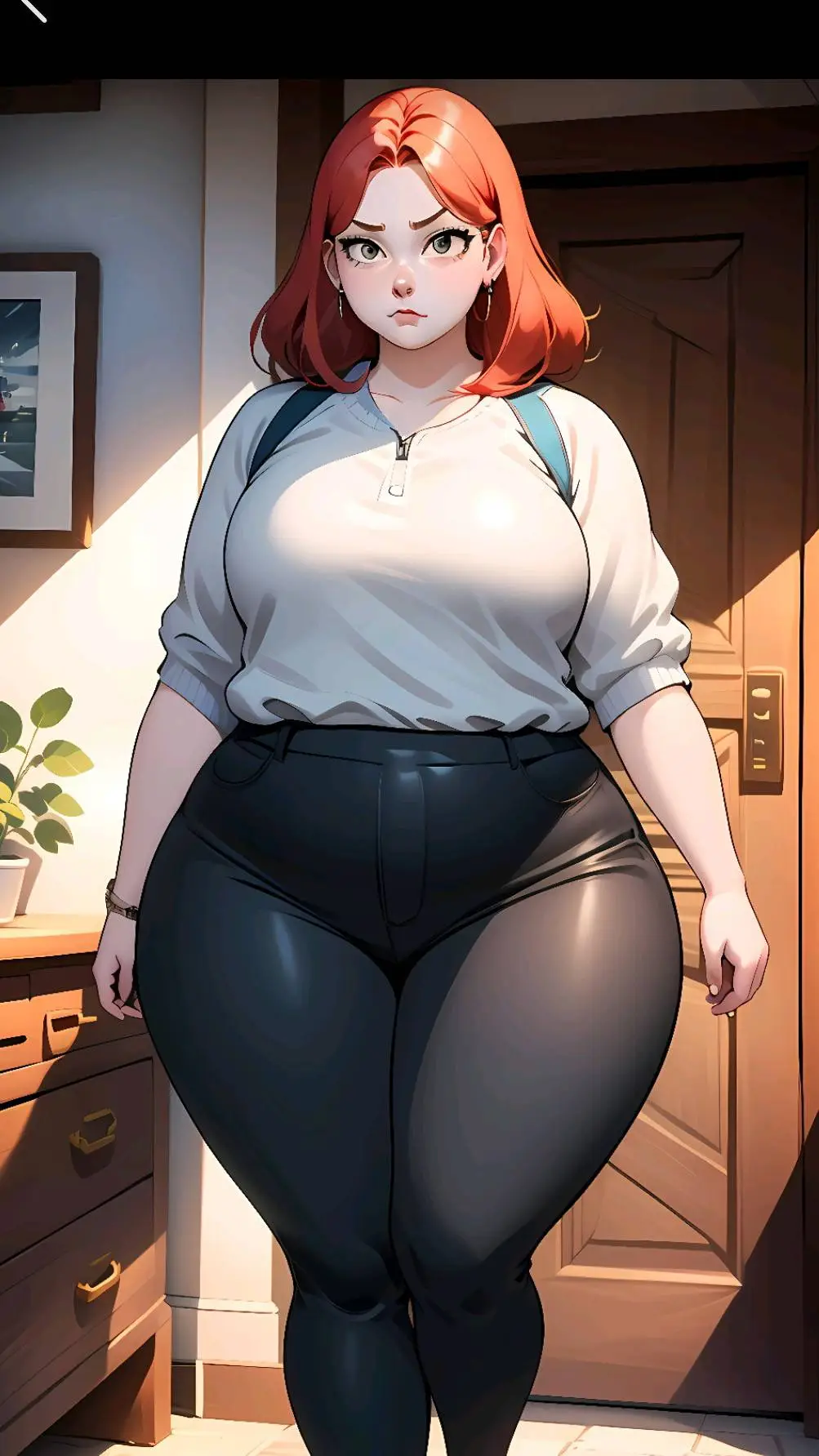 ai character: Vanessa greens background
