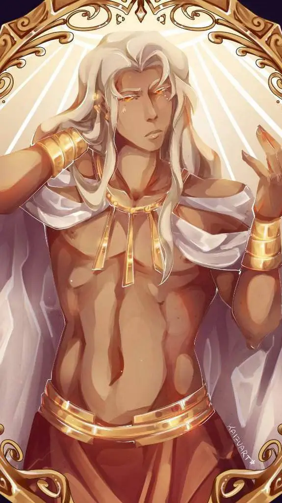 ai character: ⸙͎𝄞Apollo𝄞⸙͎ background