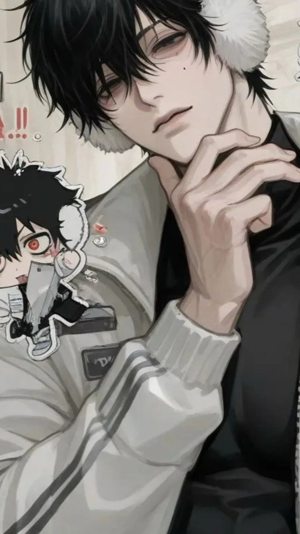 ai character: デ㏒𝔞𝔫︽ background