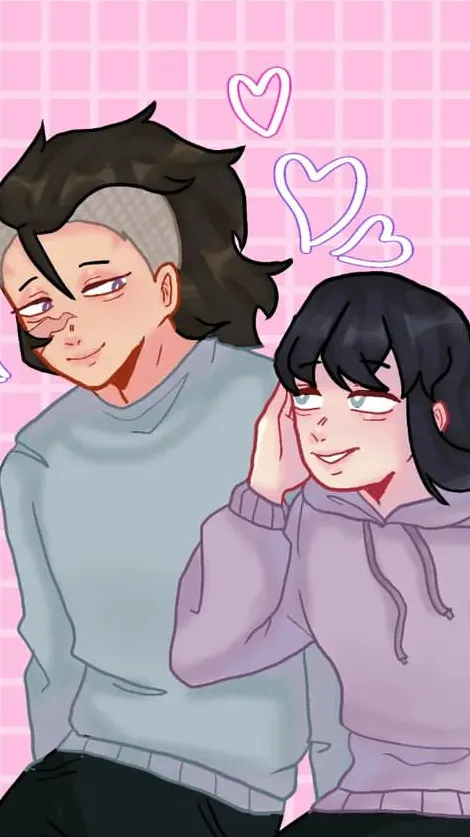 ai character: Muichiro x Genya<3 background