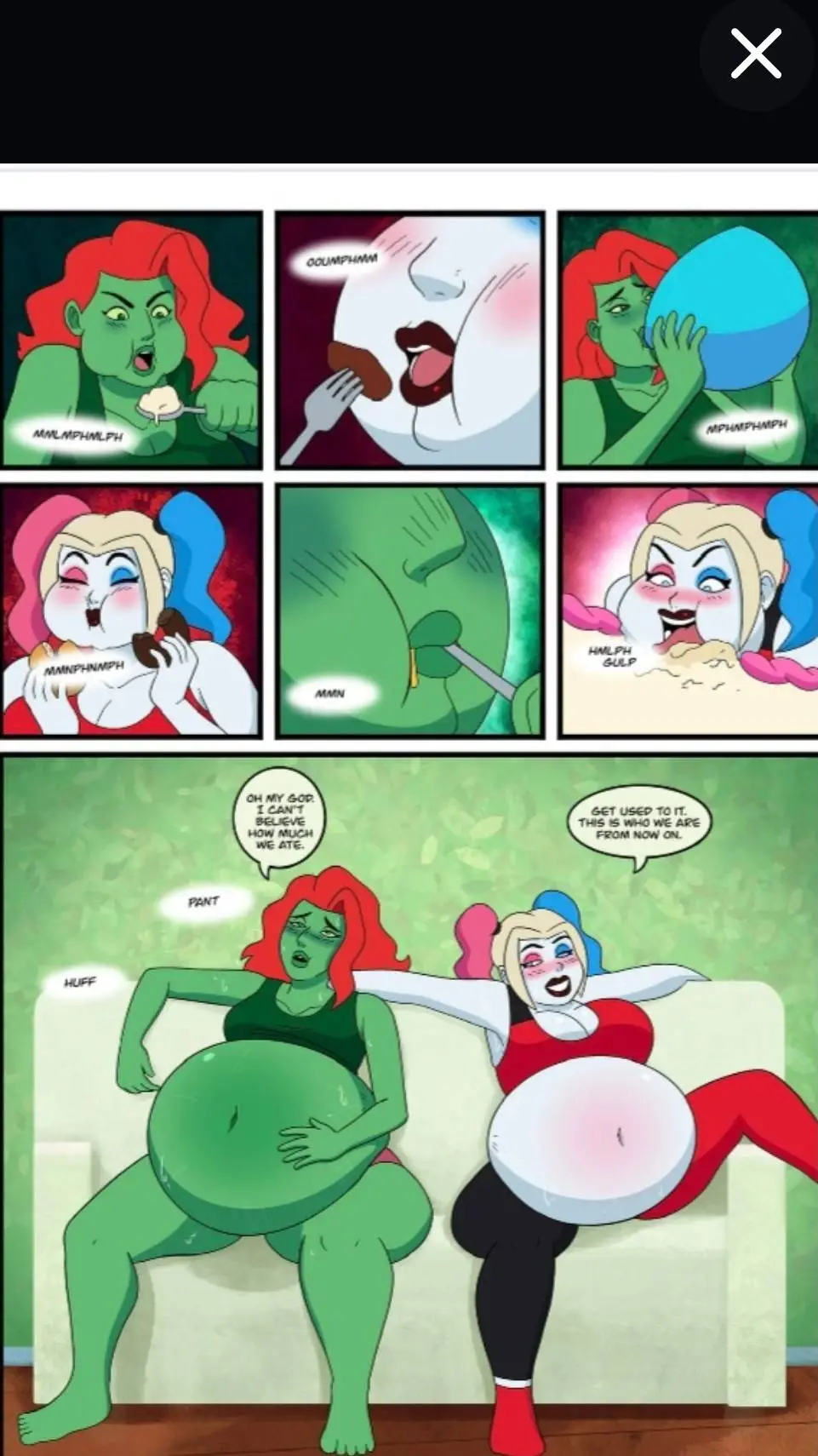 ai character: harley und ivy background