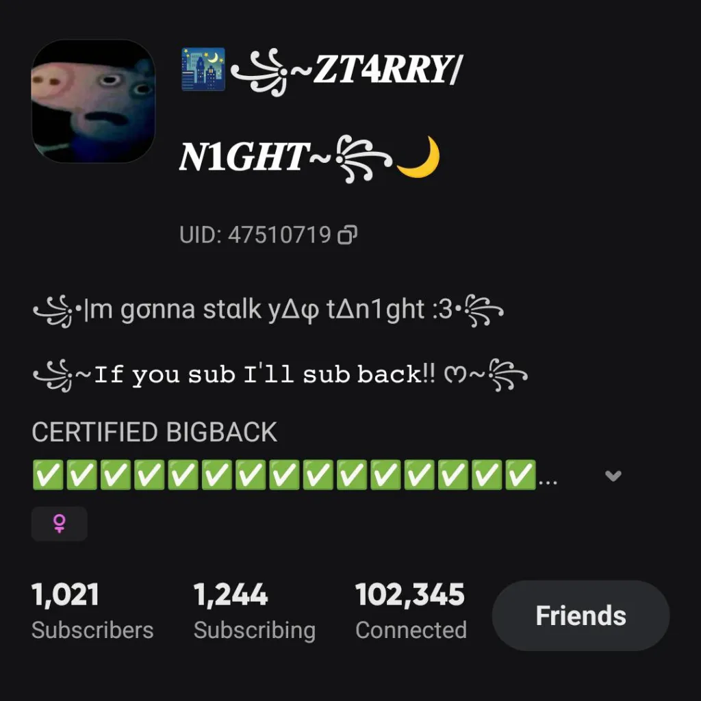 chat with ai character: ~Ztarrynight~